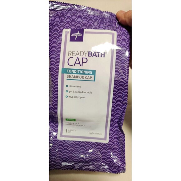 LOT OF 2 Medline ReadyBath Conditioning Shampoo Scented Cap pH balanced Formula - Picture 2 of 4